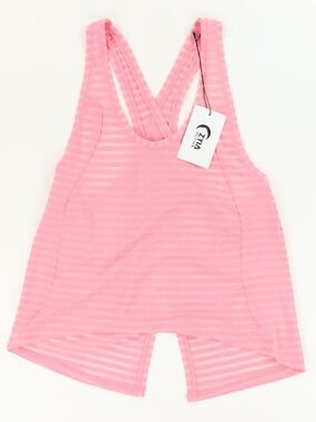 ZYIA Pink Striped crisscross Racerback Tank